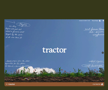 Web Design for Tractor